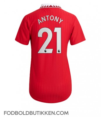 Manchester United Antony #21 Hjemmebanetrøje Dame 2022-23 Kortærmet